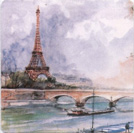 Tour Eiffel marron